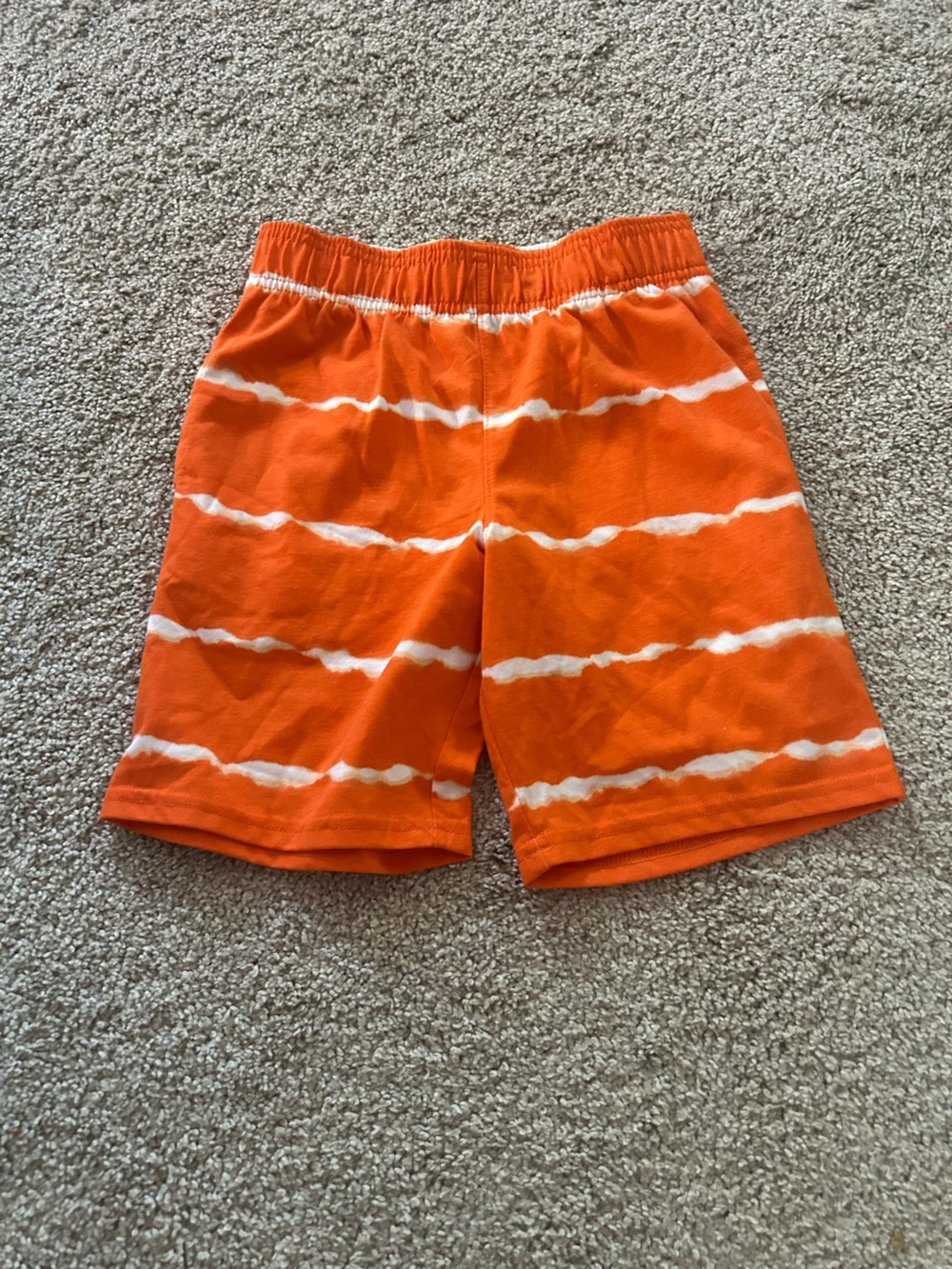 Garanimals Size 7 Orange and white striped Shorts NWOT